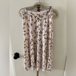 Floral midi skirt